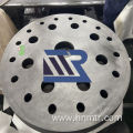 Porous carbon fiber hard felt disc